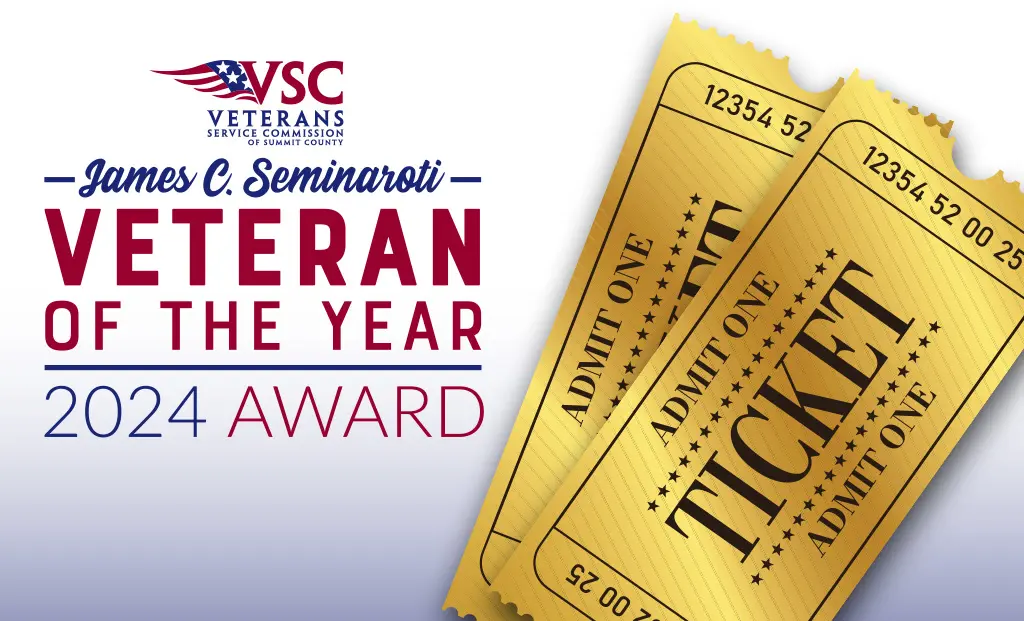 Tickets for the veteran of the year recognition dinner