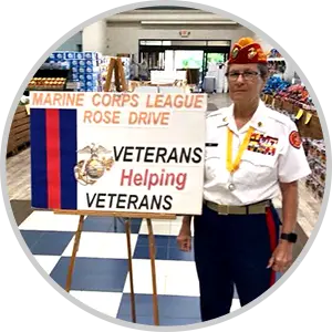 Ellen Leidy promoting Veteran rose drive